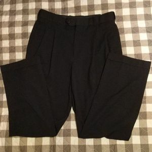 Navy pleated dress slacks 34x32